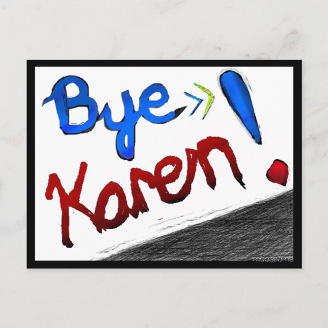 Hej, Karen! Vykort (Framsida)