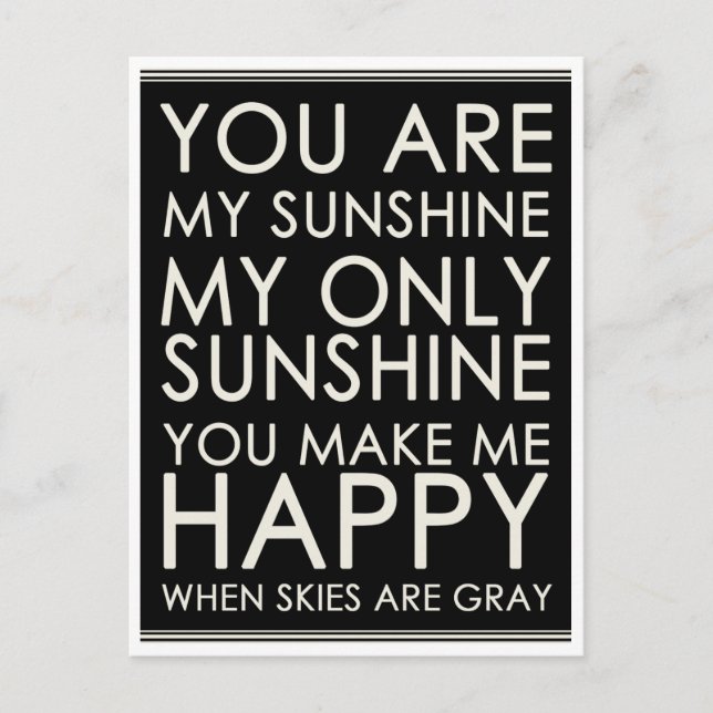 Hej, Kärlek Rörelsecitattecken tomt vykort (Framsida)