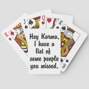 Hej Karma... Casinokort