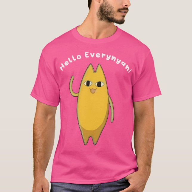 Hej - KAT-nummer överallt T Shirt (Framsida)