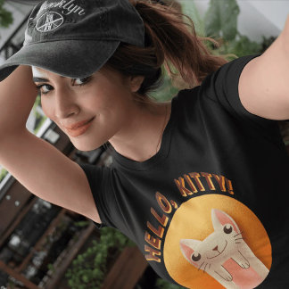 Hej Kattunge Retro enkel modern, minimalistisk T Shirt