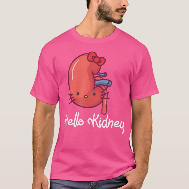 Hej Kidney Funny visar din uppskattning för din T Shirt (Framsida)