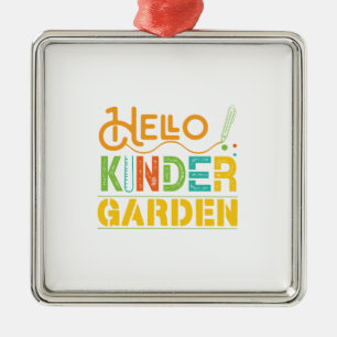 Hej Kinder Garden Teacher Julgransprydnad Metall