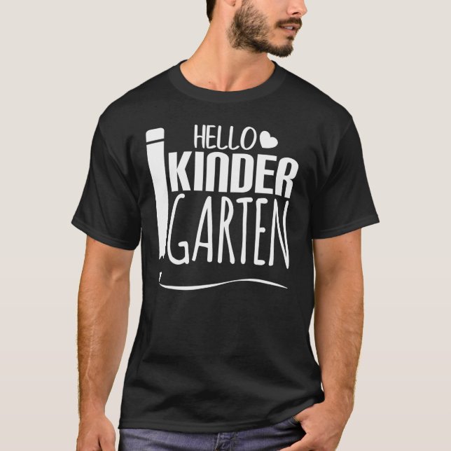 Hej Kinder Garten Back to school 1 T Shirt (Framsida)
