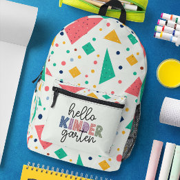 Hej Kinder Garten, färgstark geometrisk