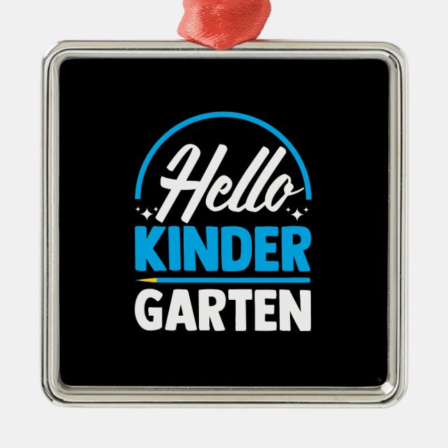 Hej Kinder Garten Julgransprydnad Metall (Framsidan)