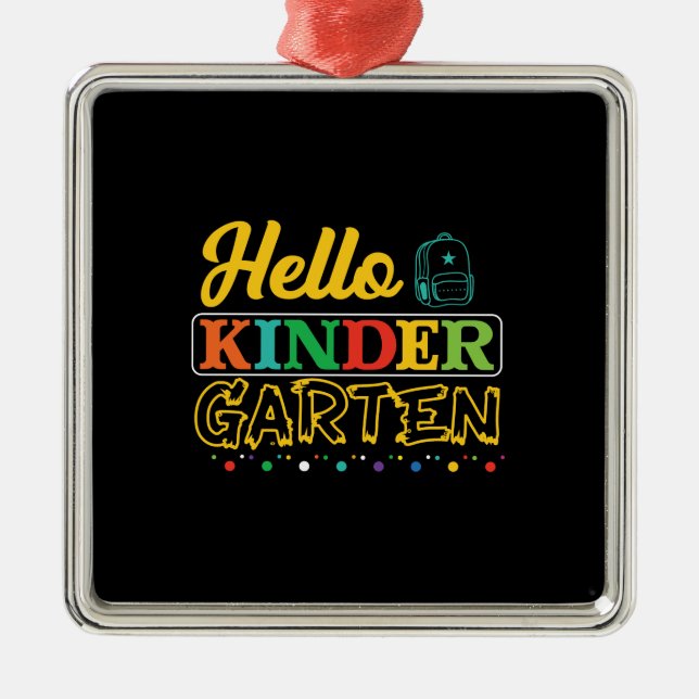 Hej Kinder Garten Julgransprydnad Metall (Framsidan)