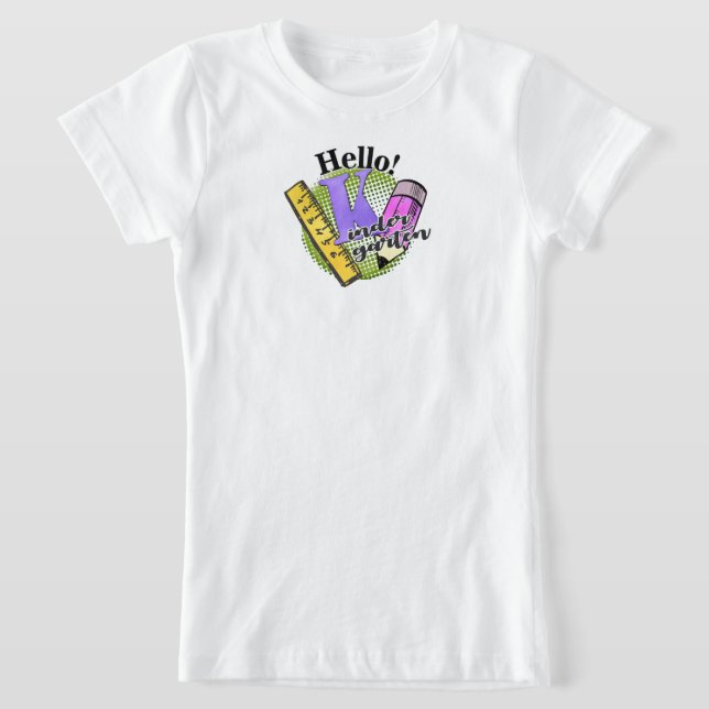 Hej Kinder Garten Klass Shirt, Back to school T Shirt (Laydown)