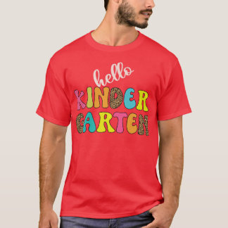 Hej Kinder Garten-läraren Back to school T Shirt