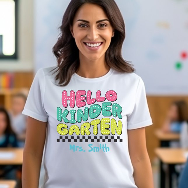 Hej Kindergarten Anpassade Tshirt T Shirt (Skapare uppladdad)
