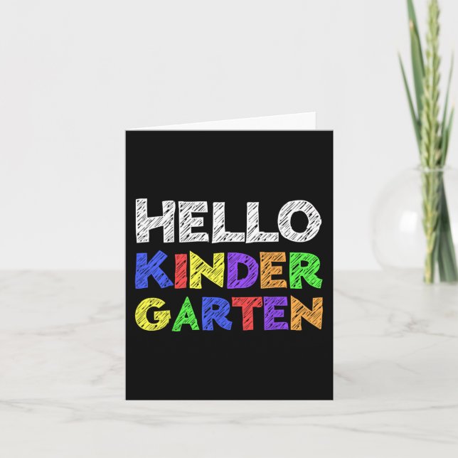Hej Kindergarten Back to school Kort (Framsida)