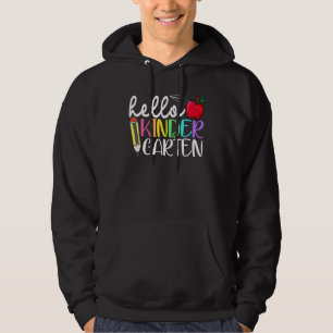 Hej Kindergarten Back to school Lärare Student Hoodie