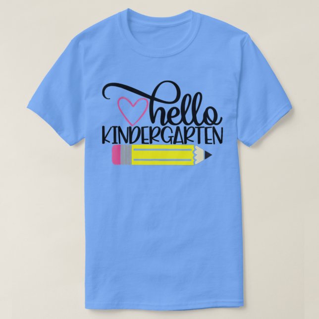 Hej Kindergarten Back to school Lärare Student T Shirt (Design framsida)