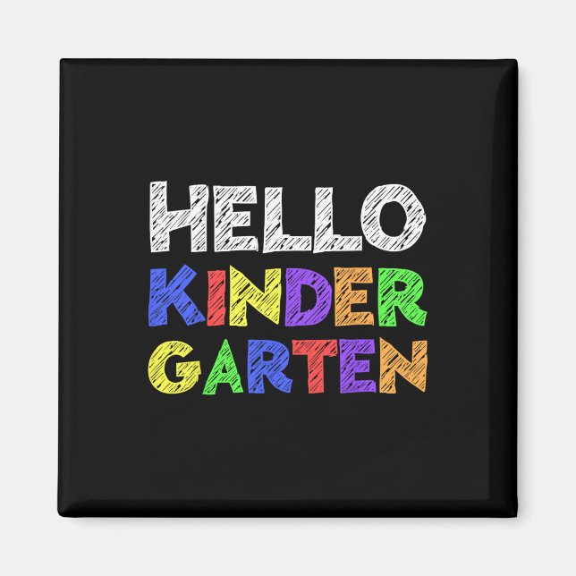 Hej Kindergarten Back to school Magnet (Framsidan)
