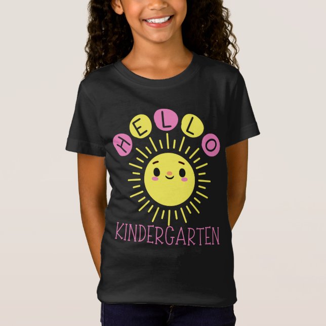 Hej Kindergarten Back to school Sunshine T Shirt (Framsida)