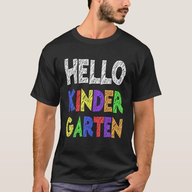 Hej Kindergarten Back to school T Shirt (Framsida)
