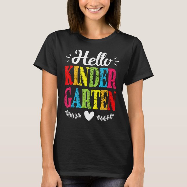 Hej Kindergarten Back to school T Shirt (Framsida)