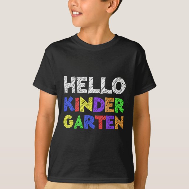 Hej Kindergarten Back to school T Shirt (Framsida)