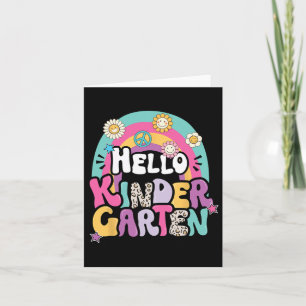 Hej Kindergarten Byck till skollärare Boy Girl Kort