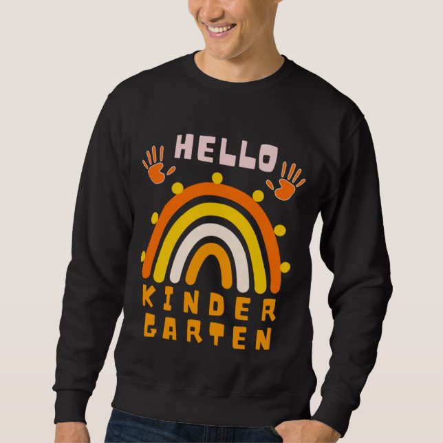 HEJ KINDERGARTEN - COOLA RAINBOW LÅNG ÄRMAD TRÖJA (Framsida)