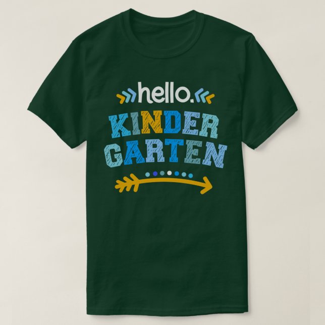 Hej kindergarten första dagen back to school för t shirt (Design framsida)