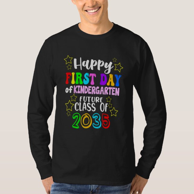 Hej Kindergarten, första dagen i Kindergarten-klas T Shirt (Framsida)