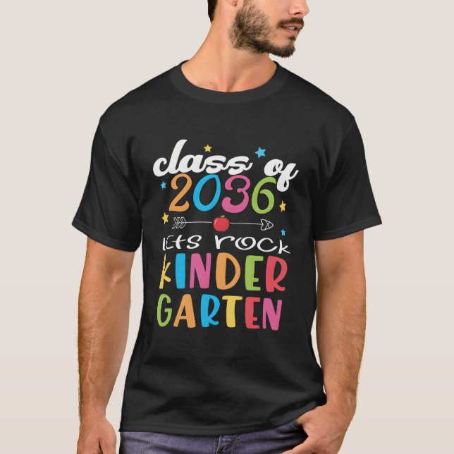 Hej Kindergarten första Kindergarten-dagen här T Shirt (Framsida)