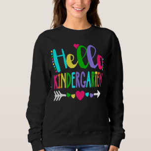 Hej Kindergarten Heart Lärare Student tillbaka til T Shirt