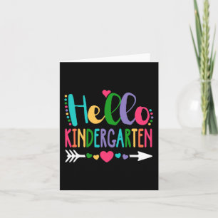 Hej Kindergarten Leopard Tie Dye Pencil Te Kort