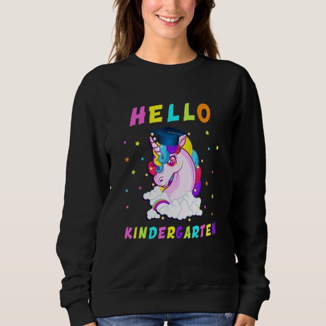 Hej Kindergarten Magic Unicorn 1 T Shirt (Framsida)