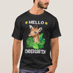 Hej Kindergarten med Baby Giraffe for Boys Girl T Shirt
