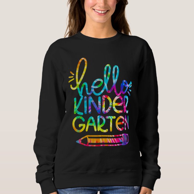 Hej Kindergarten Pencil Back to school Lärare K T Shirt (Framsida)
