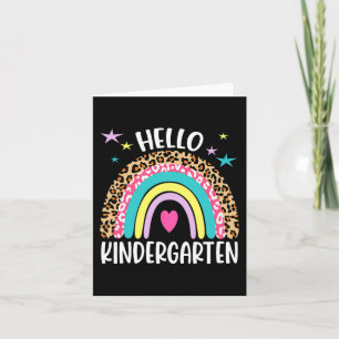 hej Kindergarten Rainbow första dagen tillbaka til Kort