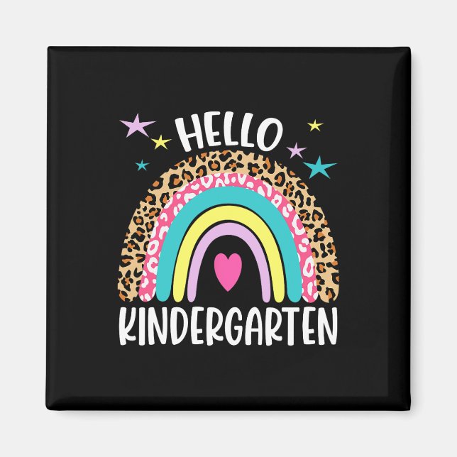 hej Kindergarten Rainbow första dagen tillbaka til Magnet (Framsidan)