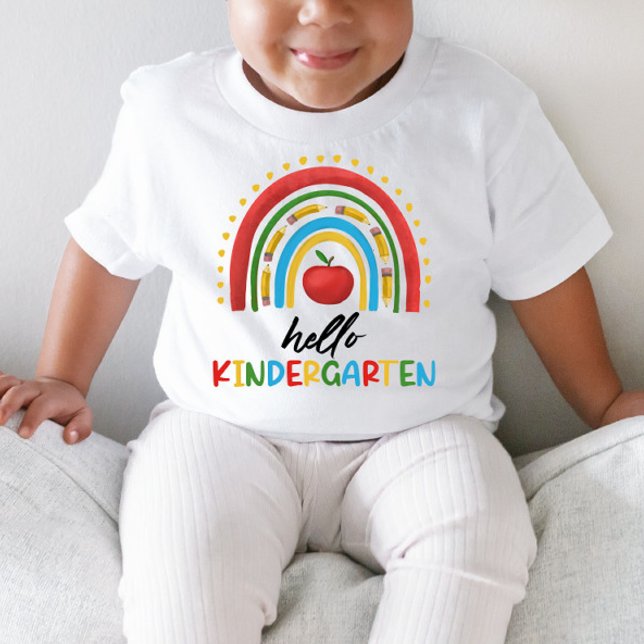 Hej Kindergarten School Rainbow Back to school T Shirt (Skapare uppladdad)