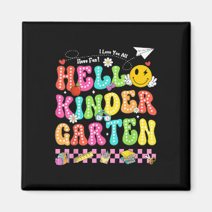 Hej Kindergarten Smile Ansikte Back to school Teac Magnet