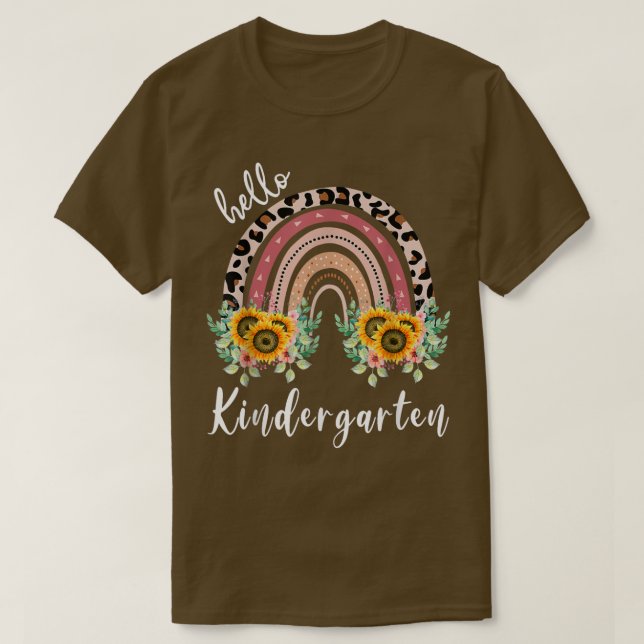 Hej Kindergarten, solroslärare T Shirt (Design framsida)