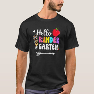 Hej Kindergarten Squad min första dag i skola Ki T Shirt