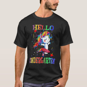 Hej Kindergarten Student tillbaka till ShCool Unic T Shirt