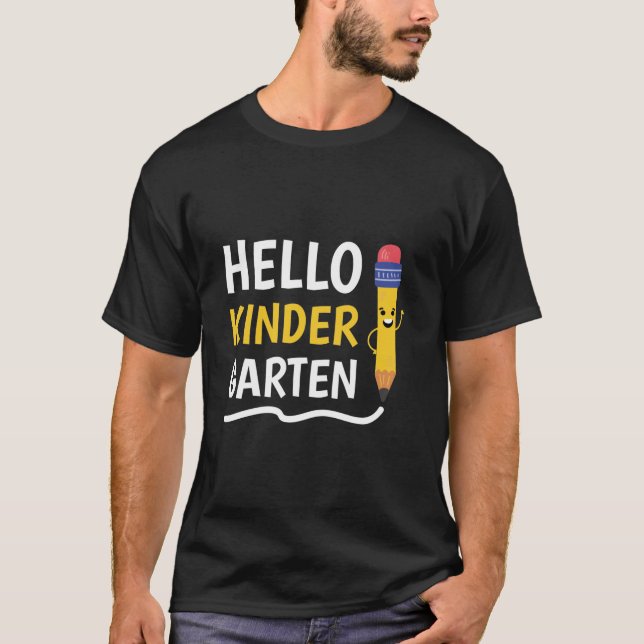 Hej Kindergarten T Shirt (Framsida)