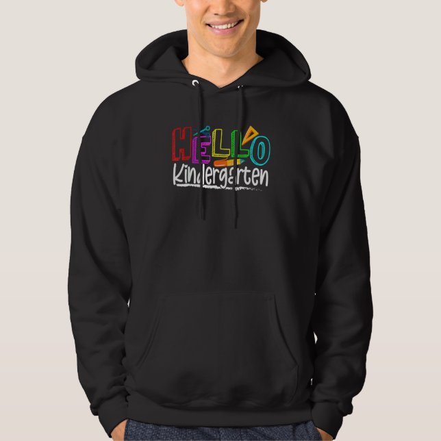 Hej Kindergarten Team Kinder Back to school Teac Hoodie (Framsida)