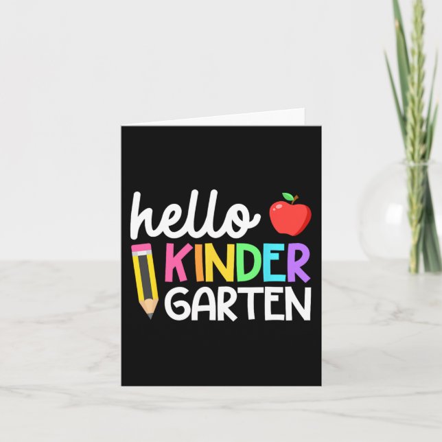 Hej Kindergarten Team Kinder Back to school Teac Kort (Framsida)