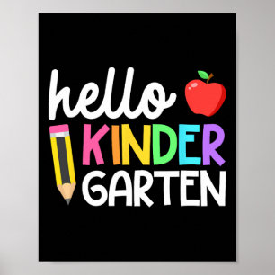 Hej Kindergarten Team Kinder Back to school Teac Poster