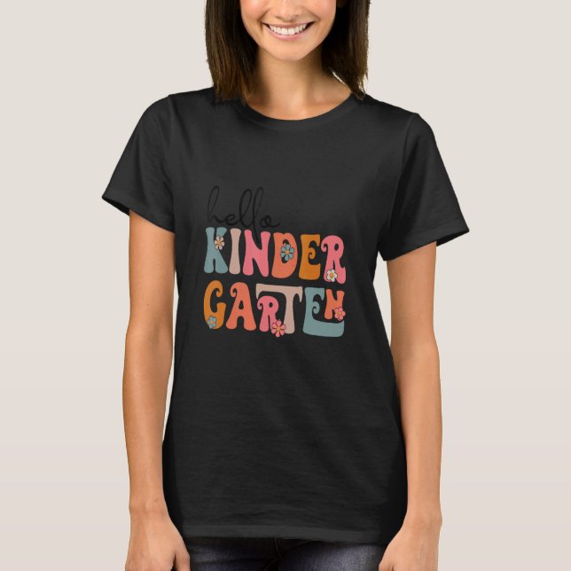 Hej Kindergarten Team Kinder Back to school Teac T Shirt (Framsida)
