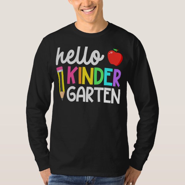 Hej Kindergarten Team Kinder Back to school Teac T Shirt (Framsida)