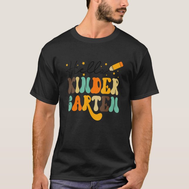 Hej Kindergarten Team Kinder Back to school Teac T Shirt (Framsida)