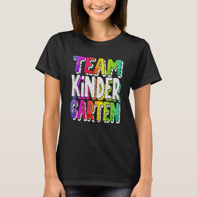 Hej Kindergarten Team Kinder Back to school Tie T Shirt (Framsida)