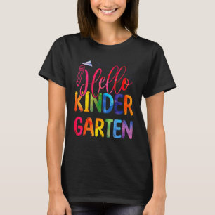 Hej Kindergarten Team Kinder Back to school Tie T Shirt