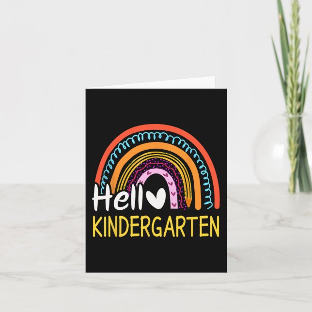 Hej Kindergarten Team Teacher Back to school Rai Kort (Framsida)