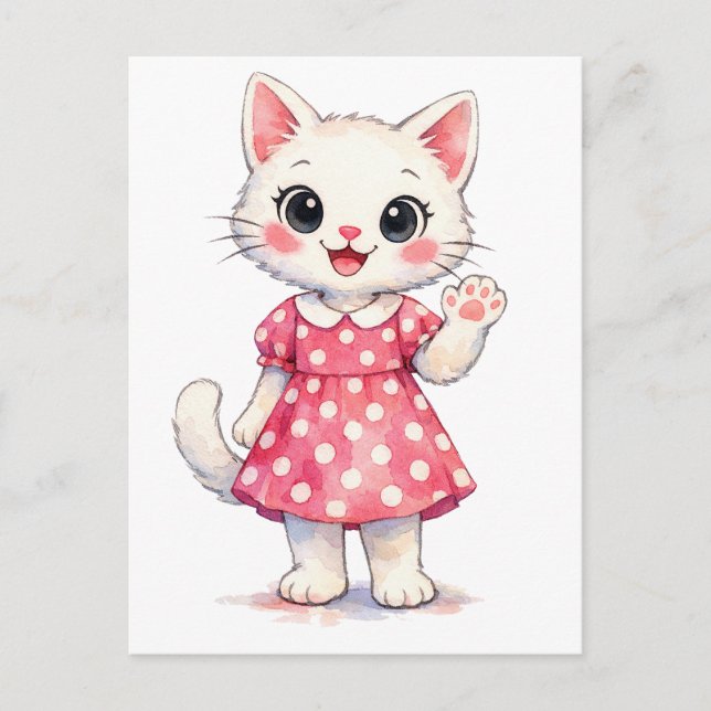 Hej Kitty! Vykort (Framsida)